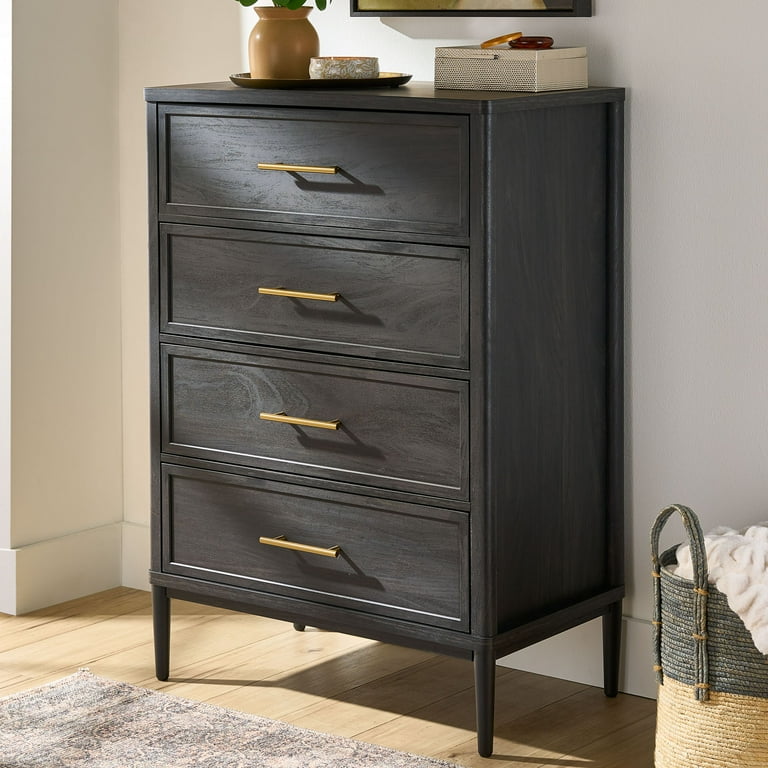 Better Homes & Gardens Oaklee 4 Drawer Dresser, Charcoal
