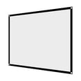 thumbnail image 4 of <p>Projection Screen, 60-100 Inch Synthetic Polyester Fabric Projector Curtain Foldable Portable White  For Open-air Cinema</p>, 4 of 7