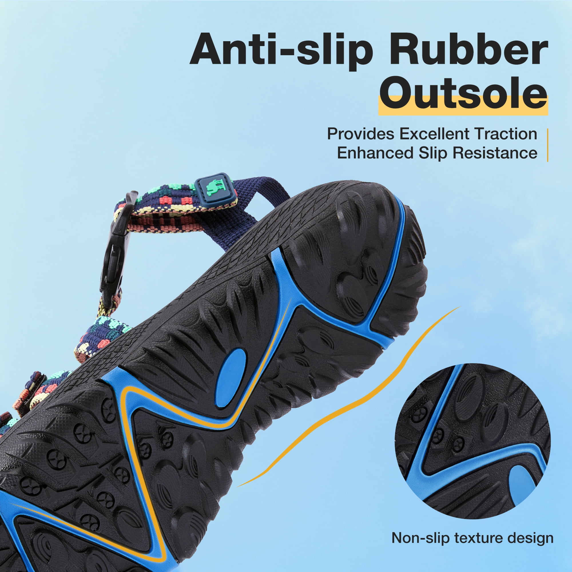 Wandersandalen Für Daen, Bequee Sport-Sandalen It Klettverschluss