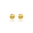 thumbnail image 5 of 18K Solid Yellow Gold 3mm Ball Stud Earrings, 5 of 10