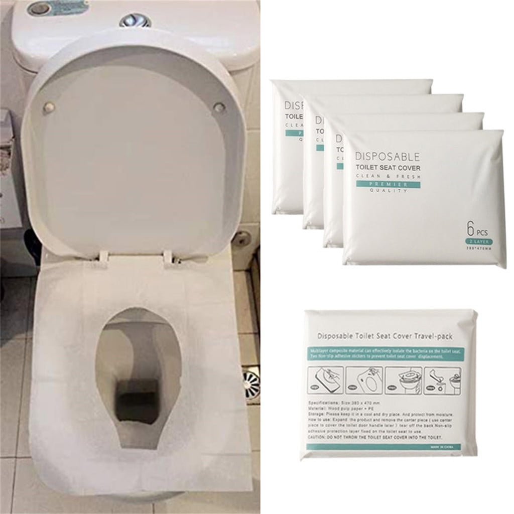 Pack 5 Packs FLUSHABLE TOILET SEAT COVER 10 Sheets 