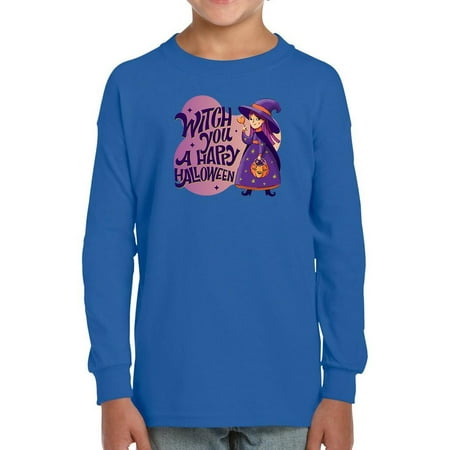 

Witch You A Happy Halloween Long Sleeve Toddler -Image by Shutterstock 4 Toddler