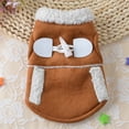 thumbnail image 5 of Shulemin Winter Autumn Pet Small Dog Warm Sweater Clothes Coat Costume Jacket Apparel,Brown XL, 5 of 7