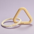 thumbnail image 4 of Peps Pet Toy Natural Rubber Triangle w/Cotton Rope (Medium Size) Tan, 4 of 4