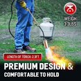 thumbnail image 2 of Antorcha de Propano Weed Seesii, Quemador de 500,000 BTU de Alta Resistencia con 2 Encendedores Electrónicos, Quemador de Maleza con Válvula de Control y Manguera de 9.8 Pies para Jardinería, Techos,, 2 of 3