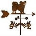 thumbnail image 2 of SWEN Products Inc Hand-made Papillon Dog Copper Weathervane, 2 of 4