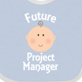 thumbnail image 4 of Inktastic Future Project Manager Occupation Boys or Girls Baby Bib, 4 of 4