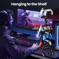 thumbnail image 3 of ZHGM Rotatable Aluminum Desk Clamp Controller Holder, 4 Tier Universal Under Desk Controller Headphone Stand Compatible with Xbox, 3 of 8