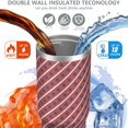 thumbnail image 3 of Modern 30oz Handheld Travel Tumbler with Handle – Double Wall Stainless Steel Insulated Cup, Flip Straw Lid, Leak-Proof & BPA-Free for Hot and Cold Drinks – Durable Coffee & Juice Mug White, 3 of 7