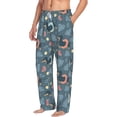 thumbnail image 2 of Uemuo Dachshund Dog Puppy Pattern Men's Wide Leg Palazzo Lounge Pants with Pockets Light Weight Loose Comfy Casual Pajama Pants-Medium, 2 of 9