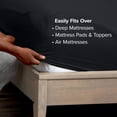 thumbnail image 5 of Bare Home Fitted Sheet - 22" Extra Deep Pocket - Premium 1800 Collection - Full-XL, Black, 5 of 7