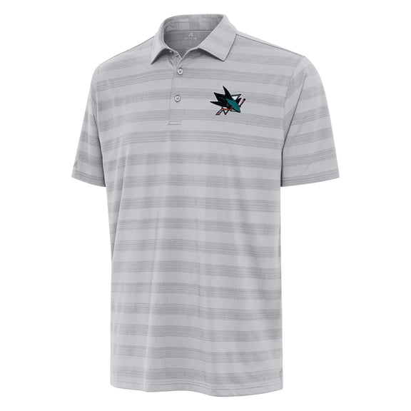 Men's Antigua Gray San Jose Sharks Tunnel Polo