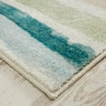 thumbnail image 4 of Mohawk Home Prismatic Seaside Stripe Multi Transitional Striped Precision Printed Area Rug, 3'9"x5', Orange & Teal, 4 of 5
