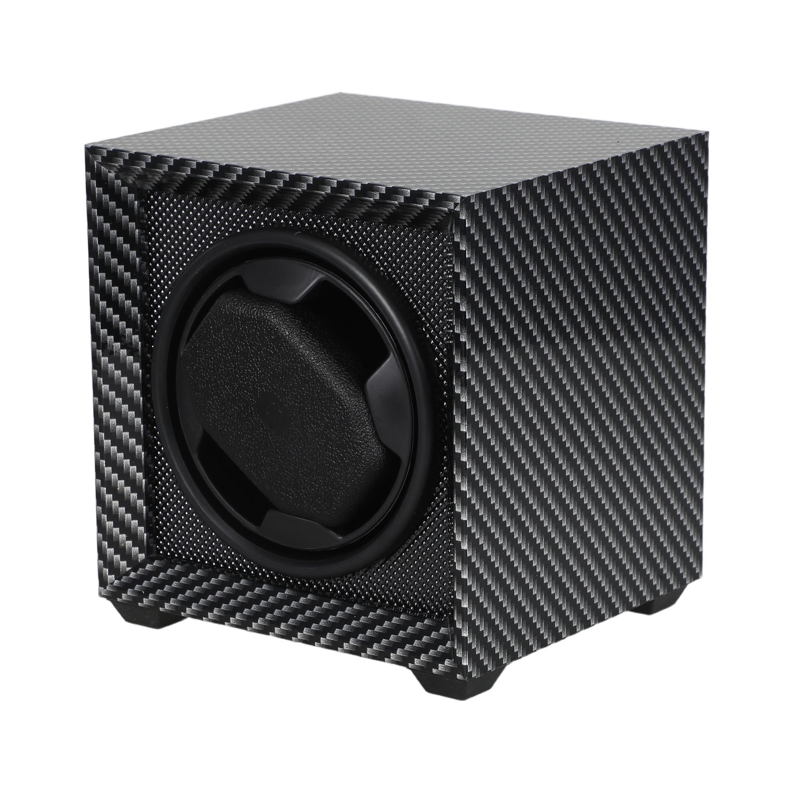 HOOWIFFY Electric Single Watch Winder Box in Wood with Settings and Secure Protective Design