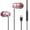 Pink, variant on Wired Earbuds Stereo with Volume Control with Foldable Arm Design Noise Isolating In-Ear Headset Travel Ready Kit Black Premium Royal Series Limited Platinum Release Black