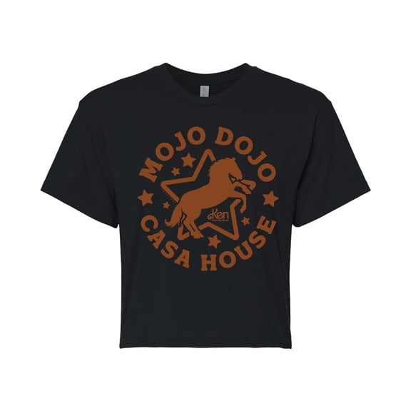 Barbie The Movie - Mojo Dojo Casa House - Juniors Cropped Cotton Blend T-Shirt