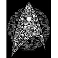 thumbnail image 2 of Men's Star Trek Starfleet Icon Collage  Graphic Tee Black X Large, 2 of 5