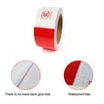 thumbnail image 4 of LineYDI Car Truck 2""x50' Universal Reflective Red & White Conspicuity Tape Trailer Safety Warning Tape, 4 of 6