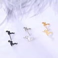 thumbnail image 6 of Stainless Steel Cute Flamingo Bird Graphic Cool Stud Earrings Jewelry, 6 of 8