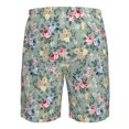 thumbnail image 6 of Naloa Rose Flowers Men's Beach Shorts, Surfing shorts, Swim trunks, Quick Dry Swim Trunks for Surfing Beach Fun - X-Large, 6 of 9