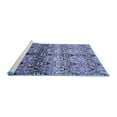 thumbnail image 2 of Ahgly Company Machine Washable Indoor Rectangle Abstract Blue Modern Area Rugs, 5' x 8', 2 of 4
