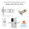 thumbnail image 2 of Door Lock, Tuya Biometric Fingerprint Smart Door Locker Hotel Keyless Entry Home Handle App Unlock Digital Intelligent Lock ,Easy to Install, 2 of 7