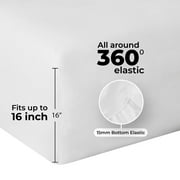 Mainstays 4-Piece White Easy Bed Sheet Set, King