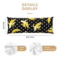 thumbnail image 3 of Picia Banana Body Pillow Cover - Super Soft Microfiber 20x54 Body Pillow Case - Envelope Closure, Wrinkle, Stain Resistant Body Pillow Cover,Elegant Bedding, 3 of 8
