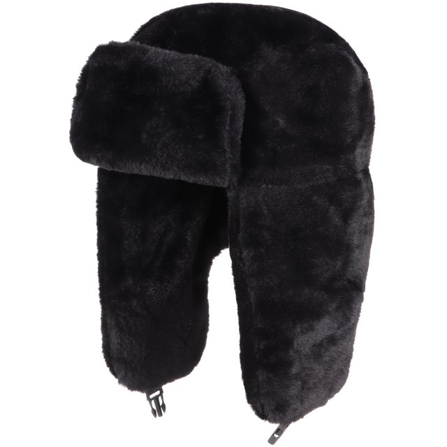 Gorro cálido de soldado ruso, gorro de esquí de invierno de trampero para mujeres y hombres, resistente al viento, gorro de cazador de trampero con pelo para piloto de invierno al aire libre
