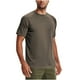 thumbnail image 1 of Playera Elvqul para Hombre Deportivas Economicas de Compresión Café Manga Corta de Color Sólido Cuello Redondo, 1 of 3