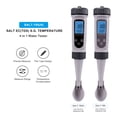 thumbnail image 2 of 4in1 Digital Water Tester SALT S.G. Temp Meter High Accuracy Water Quality Testing Pen Measurement Device for Drinking Water Swimming Pool Aquarium Hydroponics, 2 of 7