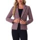 thumbnail image 1 of CHAQUETAS DE TWEED PARA MUJER INSPIRADAS CHIC, CON SOLAPA EN V, MANGA LARGA, ABIERTO EN FRONTAL, BLAZER DE TWEED A CUADROS XL ROJO Y NEGRO, 1 of 6