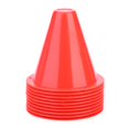 thumbnail image 1 of 10 Pcs Soccer Training Cones Football Barriers Plastic Marker Holders Accessory (Red), 1 of 4