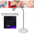 thumbnail image 3 of Lámpara de uñas UV LED, secador de uñas profesional USB de 3 W con cuello de cisne giratorio de 360°, lámpara de curado de esmalte de uñas de gel portátil de secado rápido, batería incorporada d, 3 of 5