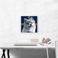 thumbnail image 2 of ARTCANVAS Pomeranian Dog Breed Blue Yellow Modern Canvas Art Print - Size: 12" x 12" (1.50" Deep), 2 of 9