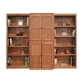 thumbnail image 4 of Bowery Hill Wood Dry Oak Bookcase Wall Rectangular Adjustable Shelves 72" Unassembled, 4 of 7