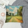 thumbnail image 2 of Creowell Impressionist Painting Style Dirt-Resistant Throw Pillow Covers for Couch Sofa Bed Living Room Bedroom, Printed on Both Sides, Zipper Closure, 1PC 12x12in, 2 of 5