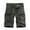 Army Green, variant on Turilly Plus Size Shorts for Men Casual Pure Color Outdoors Pocket Beach Work Trouser Cargo Shorts Pant