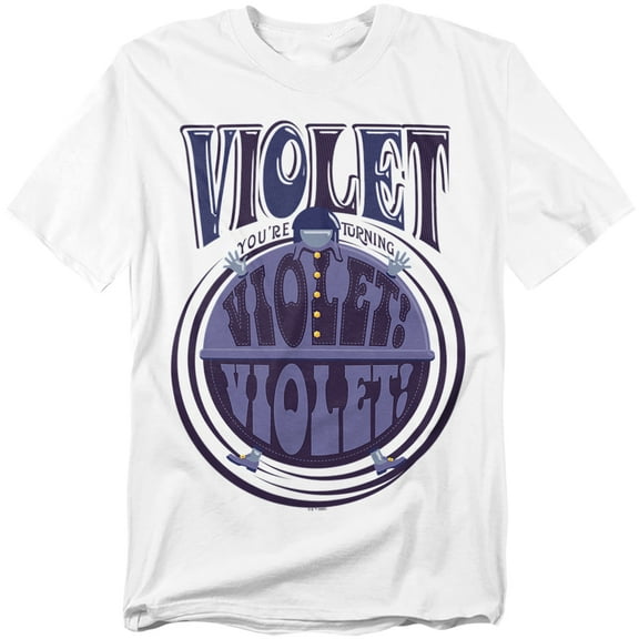 Willy Wonka And The Chocolate Factory T-Shirt Turning Violet, Violet Unisex Graphic Tee for Men & Women
