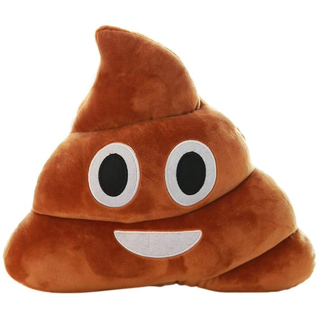 IRunningSystem Shit Pillow Emoticon Emoji Gadget Algodón de felpa | Toy fun almohada extra suave y esponjosa | 30 cm (marrón) Xemadio LL-1829