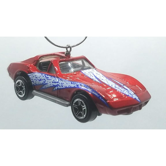 Christmas Ornament for Chevrolet Corvette Red/White Blue Lighting Decal