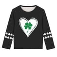 thumbnail image 5 of Blusas y camisas de manga larga con cuello redondo, moda del Día de San Patricio, blusa informal con estampado bonito de manga larga para niños y niñas., 5 of 5