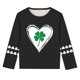 thumbnail image 5 of Blusas y camisas de manga larga con cuello redondo, moda del Día de San Patricio, blusa informal con estampado bonito de manga larga para niños y niñas., 5 of 5