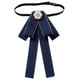 thumbnail image 4 of Corbata de lazo preanudada para mujer, elegante para eventos formales, versátil y sin arrugas. Azul, 4 of 9