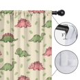 thumbnail image 4 of Blackout Kids Curtains,Green and Pink Dinosaur Pattern Childrens Insulated Curtains Set Of 2,Bedroom Essentials,Toddler Room Decor 52"x63", 4 of 5