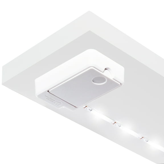 Luminoodle Click AA Battery Powered LED Push Lights - 1-Pack - for Kitchen, Closet, Pantry, Shelf Lighting - 36in. Wireless Stick Anywhere Adhesive String Tap Lights - Daylight White (5000K)