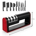 thumbnail image 5 of Upgraded Kitchen Knife Sharpener, Knife Sharpener to Restore Non-Serrated Knife Blades Quickly, Safely, and Easy to Use for Kitchen, Camping, Hiking and Household Use, 5 of 5