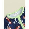 thumbnail image 5 of Bagilaanoe Newborn Baby Girl Boys Fall Jumpsuit Print Long Sleeve Bodysuit 3M 6M 12M 18M Infant Zip Up One Piece Romper, 5 of 9