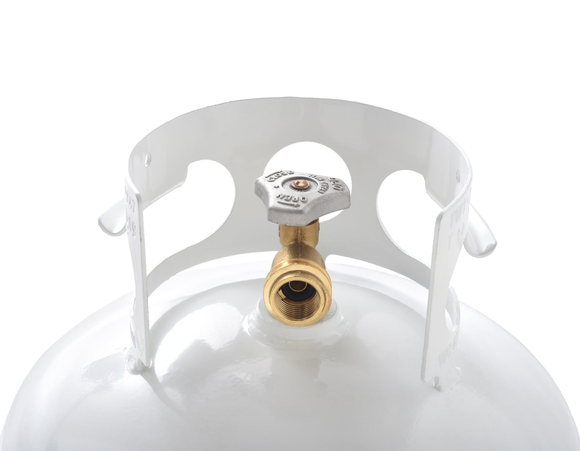 Flame King 30 lb. Propane Tank with Type 1 Overfill Protection Device Valve (Ships Empty)