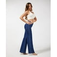 thumbnail image 3 of roswear Wide Leg Jeans Woman High Waist Stretchy, 29.92" Inseam, Size 4-16, 3 of 5